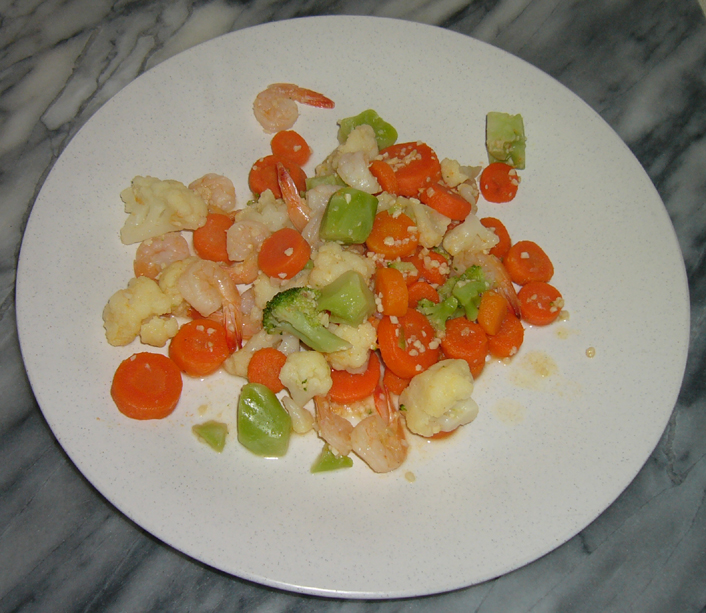 garlic vegetable shrimp