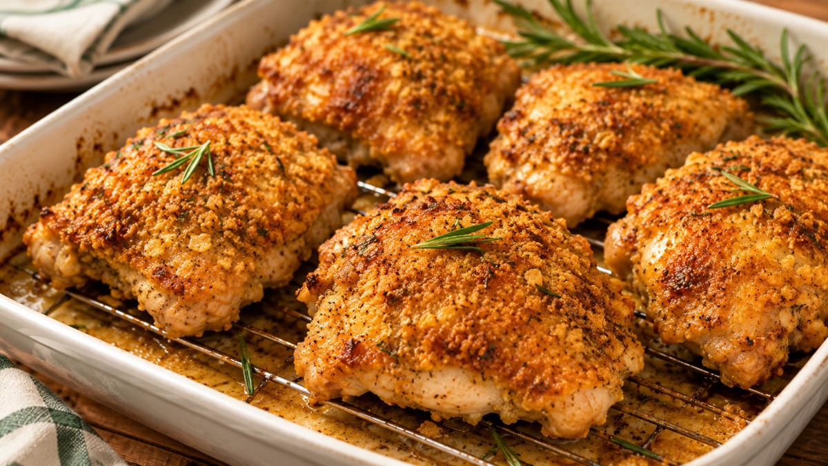 Fried Chicken with Rosemary