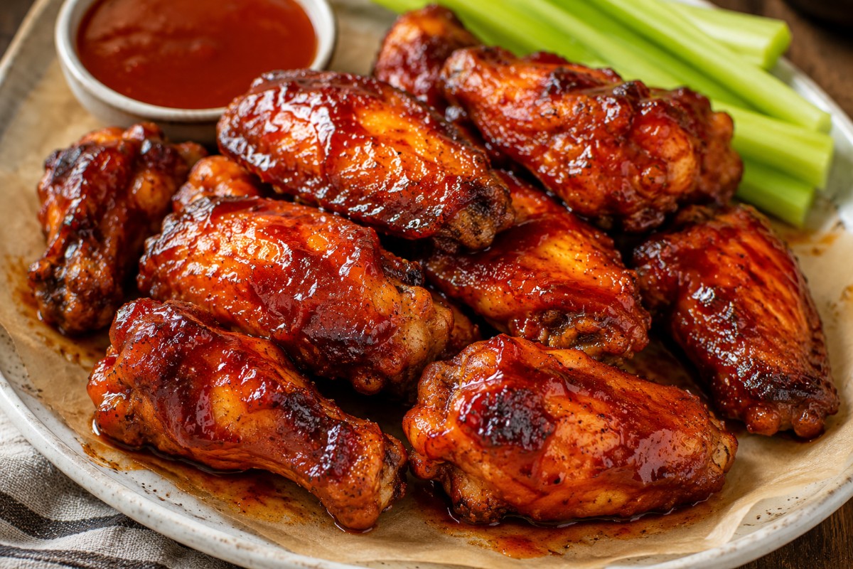 Hot Barbecued Chicken Wings