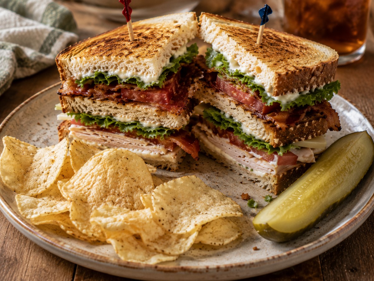 Triple-Decker Turkey Club Sandwich