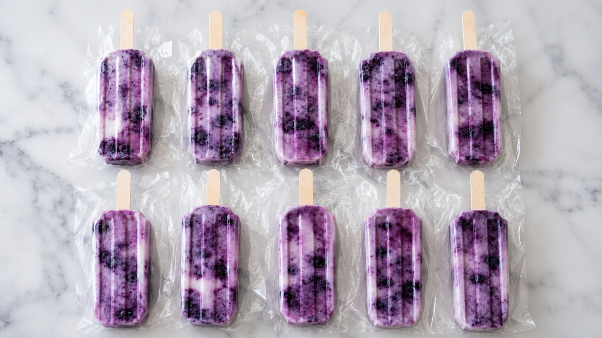 Blueberry Lemonade Popsicles