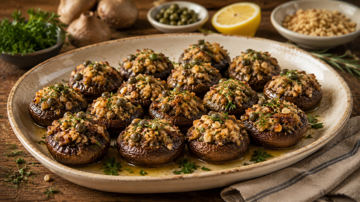 Almond Mushrooms